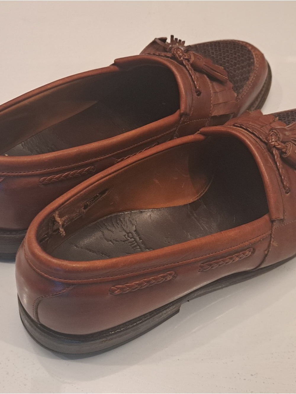 Allen Edmonds Brown “Cody” Leather Tassel Loafers - Picture 4 of 11